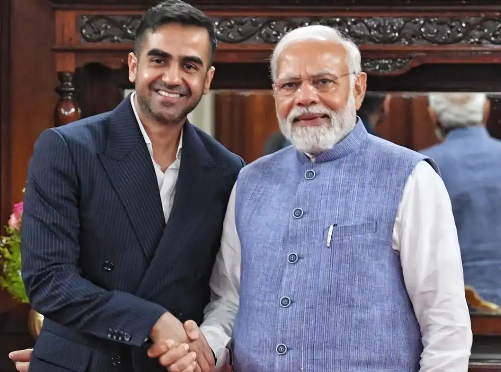 Nikhil Kamath with Narendra Modi