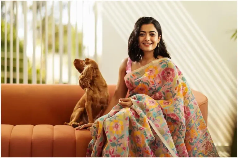 Rashmika Mandanna with her pet dog