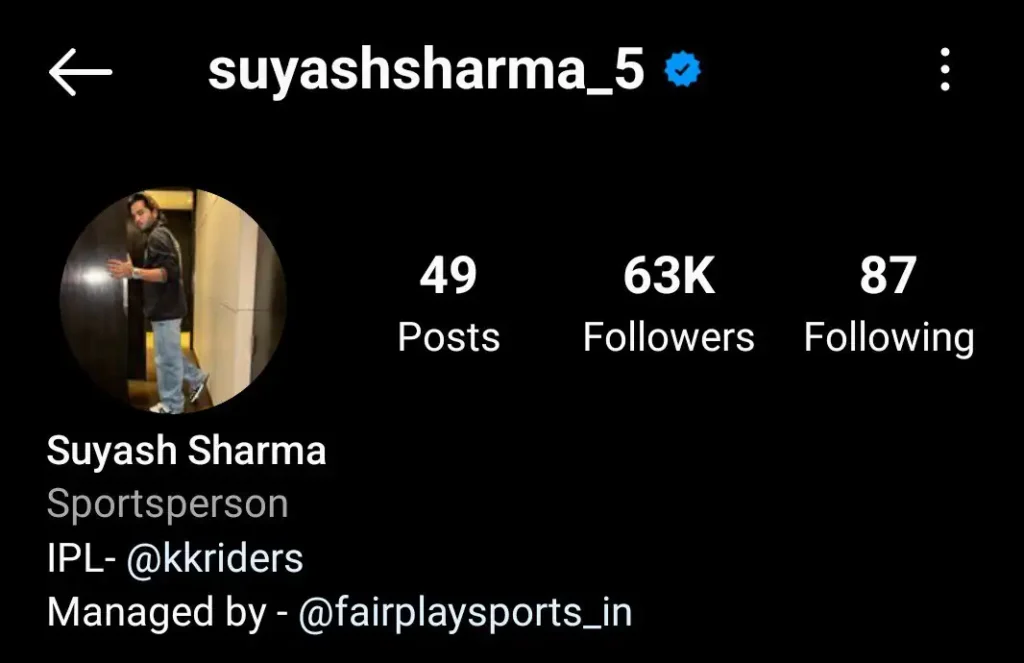 Official Instagram handle of Suyash Sharma 