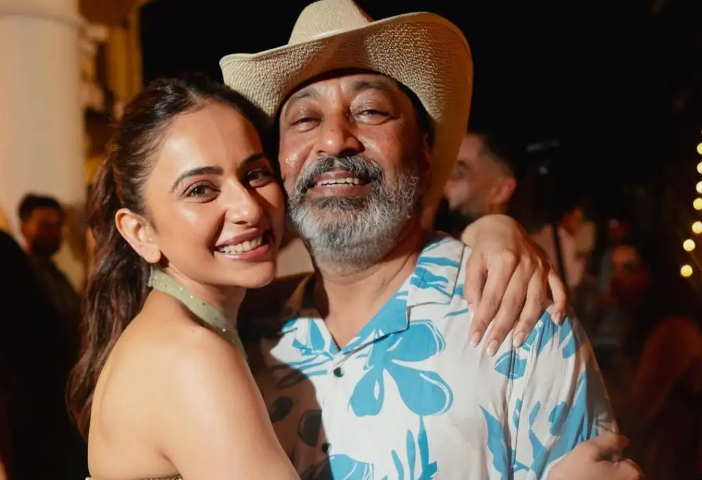 Rakul Preet Singh with her father